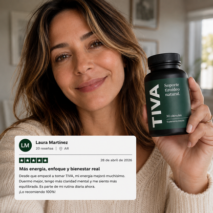 TIVA™ — Soporte Tiroideo Natural para Mujeres con Hipotiroidismo